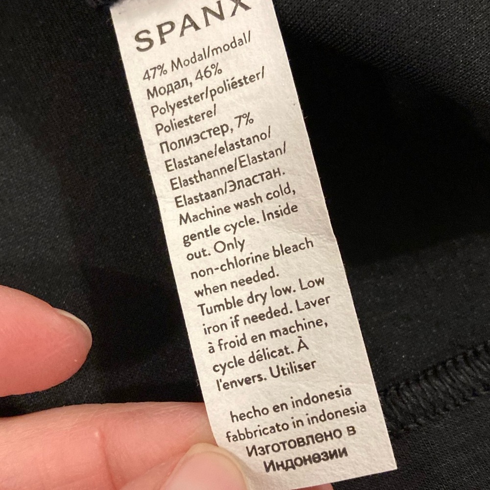 SPANX AirEssentials Mock Neck Crop Top Black XL - Picture 15 of 16